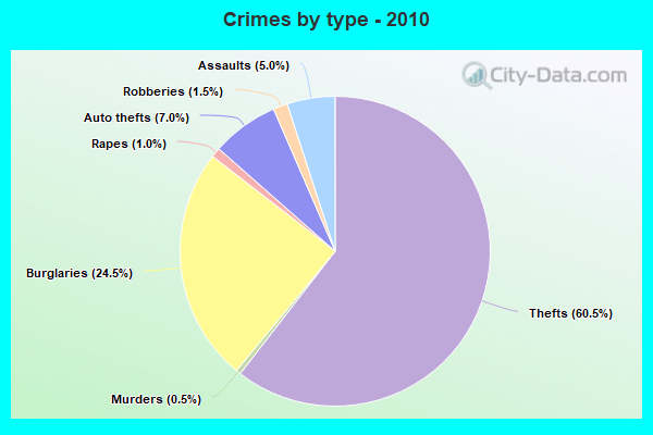 Crimes by type - 2010