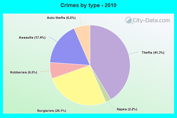 Crimes by type - 2010