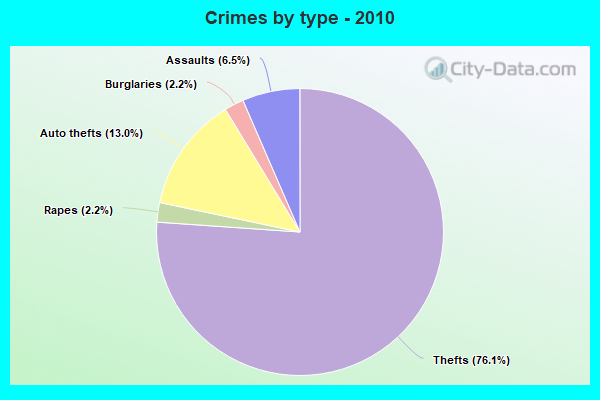 Crimes by type - 2010