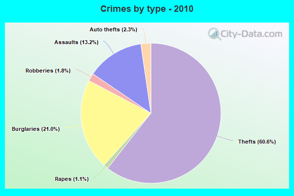 Crimes by type - 2010