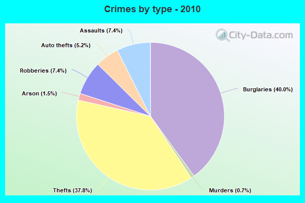 Crimes by type - 2010