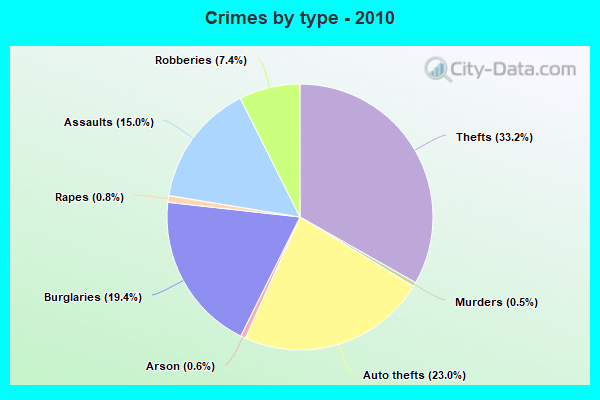 Crimes by type - 2010