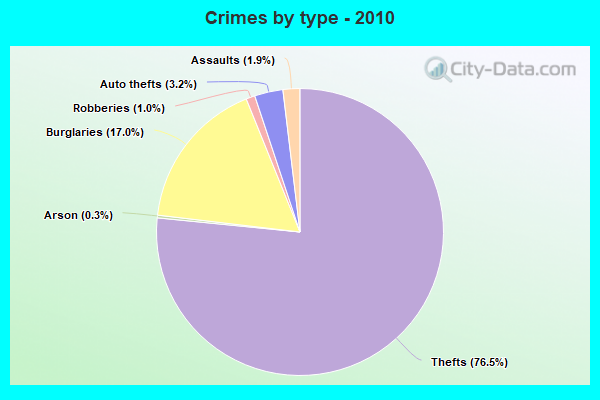 Crimes by type - 2010