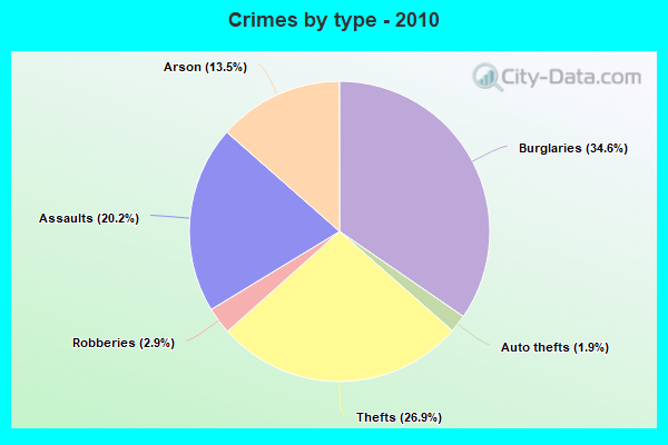 Crimes by type - 2010