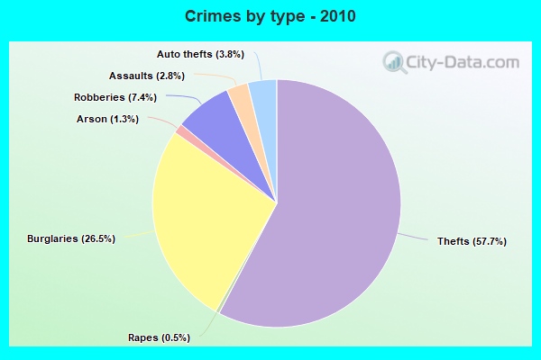 Crimes by type - 2010