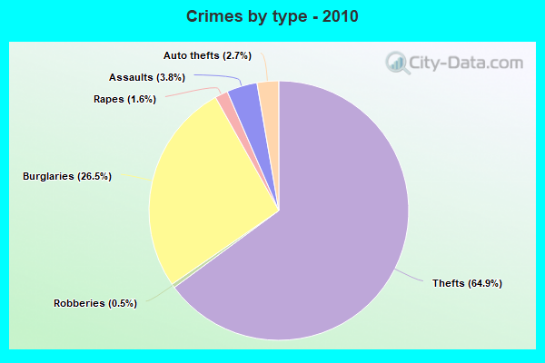 Crimes by type - 2010