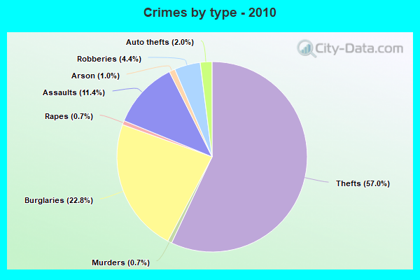 Crimes by type - 2010