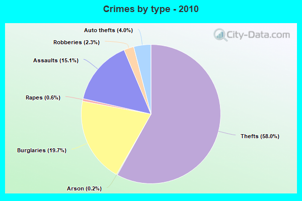 Crimes by type - 2010