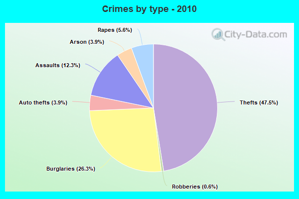 Crimes by type - 2010