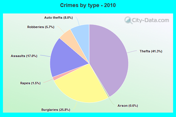 Crimes by type - 2010