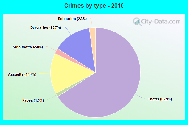 Crimes by type - 2010