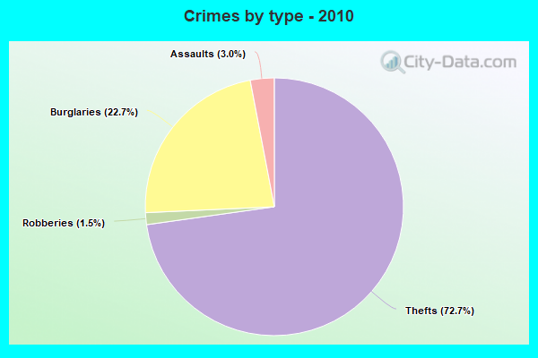 Crimes by type - 2010