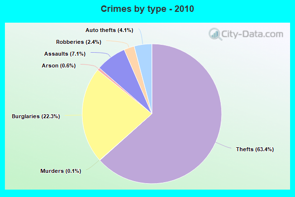 Crimes by type - 2010