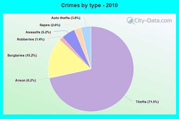 Crimes by type - 2010