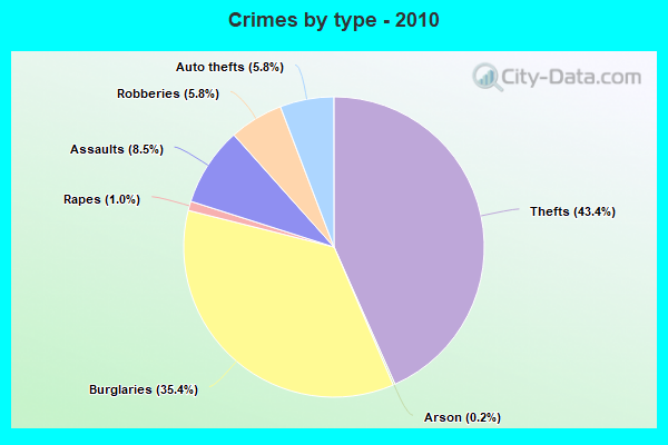 Crimes by type - 2010