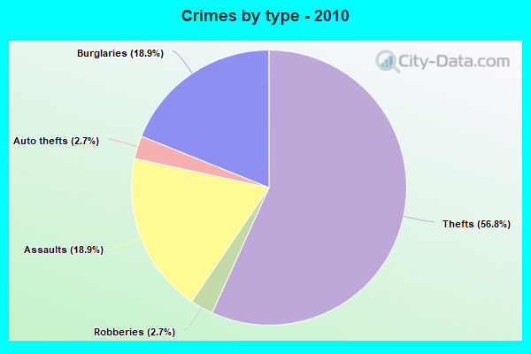 Crimes by type - 2010