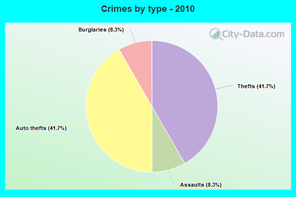 Crimes by type - 2010