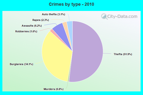 Crimes by type - 2010