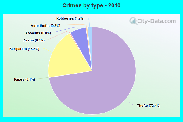 Crimes by type - 2010