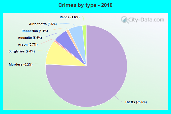 Crimes by type - 2010