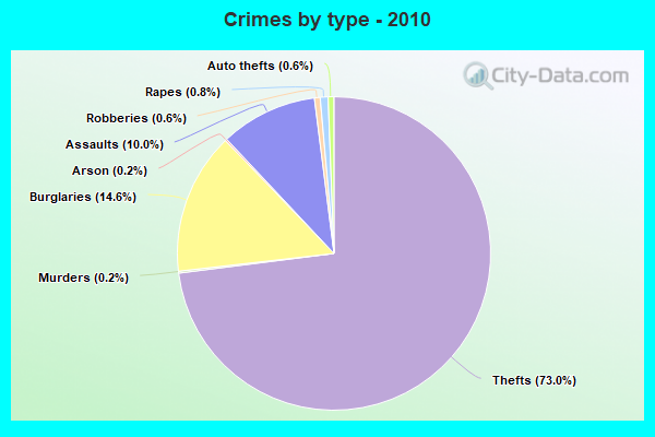 Crimes by type - 2010