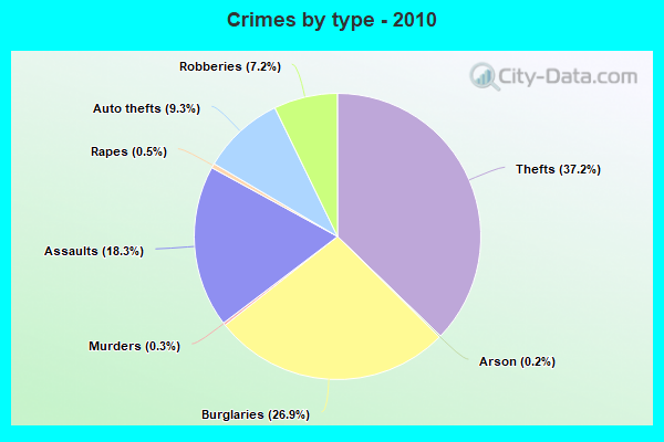 Crimes by type - 2010