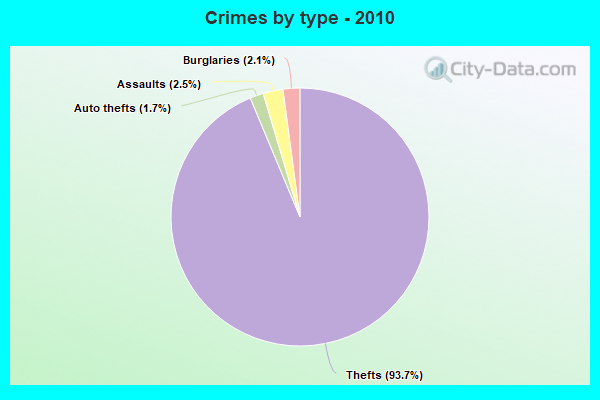 Crimes by type - 2010