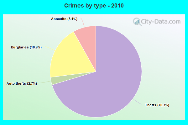 Crimes by type - 2010