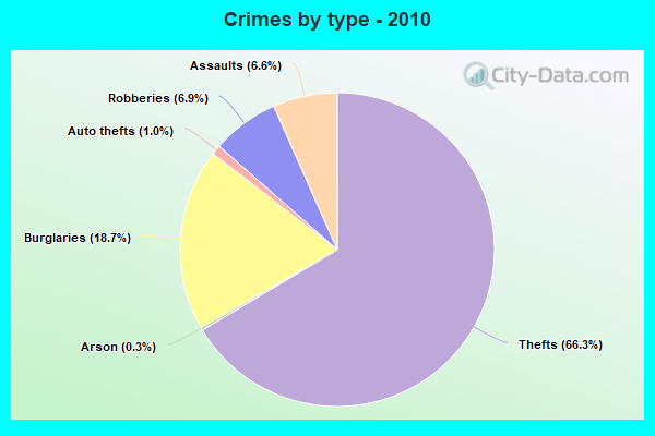 Crimes by type - 2010