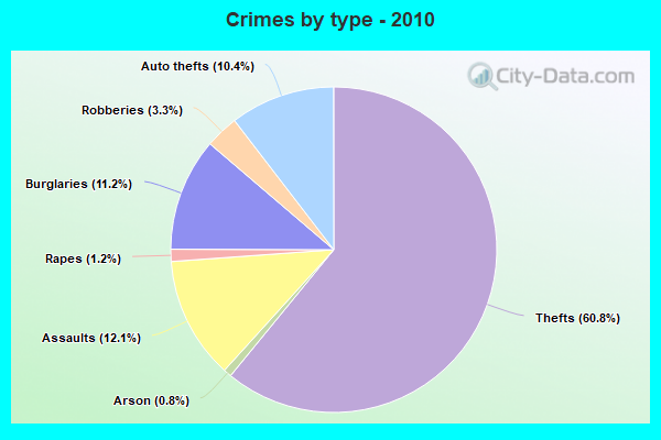 Crimes by type - 2010