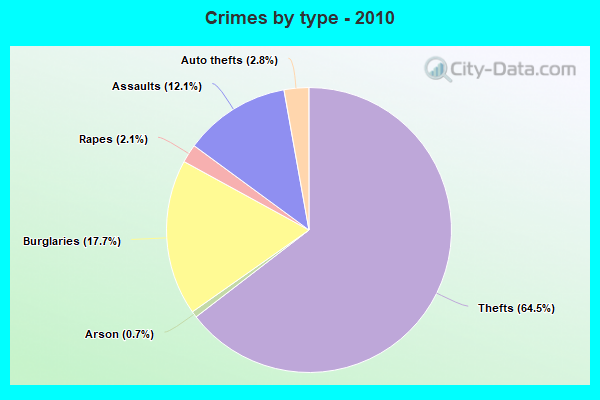 Crimes by type - 2010