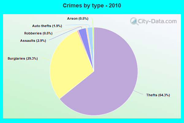 Crimes by type - 2010