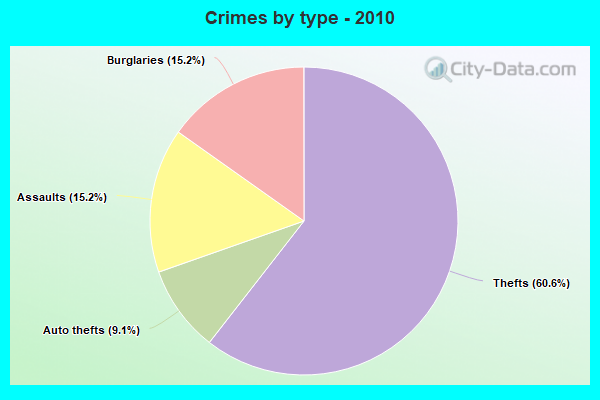 Crimes by type - 2010