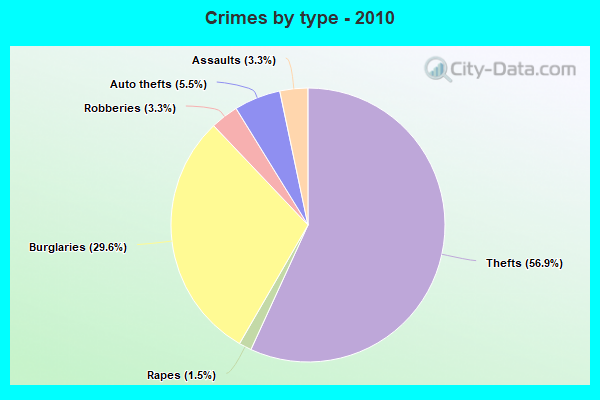 Crimes by type - 2010