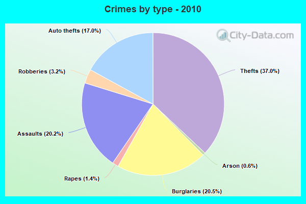 Crimes by type - 2010