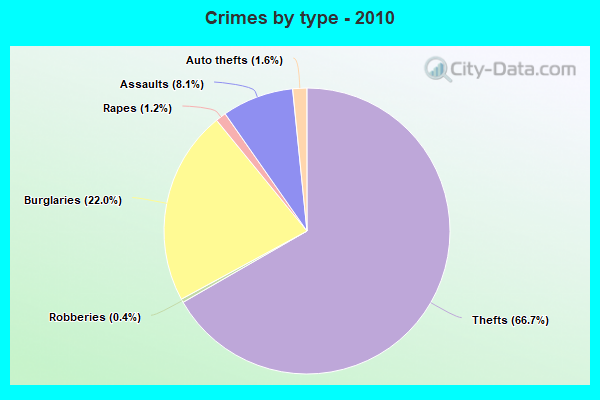 Crimes by type - 2010