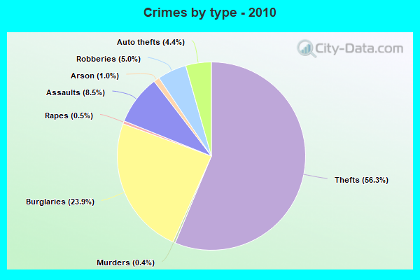 Crimes by type - 2010