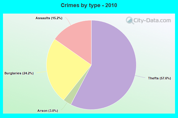 Crimes by type - 2010