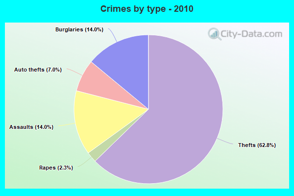 Crimes by type - 2010