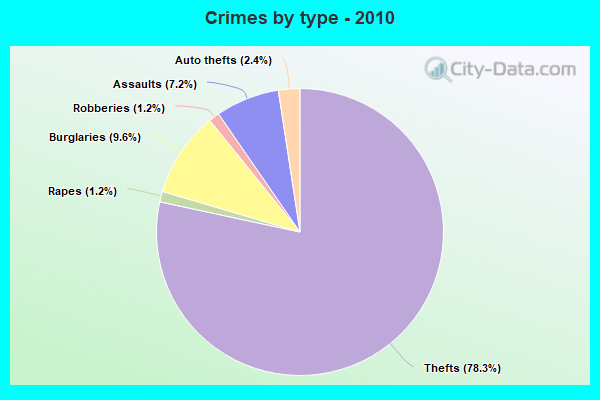 Crimes by type - 2010