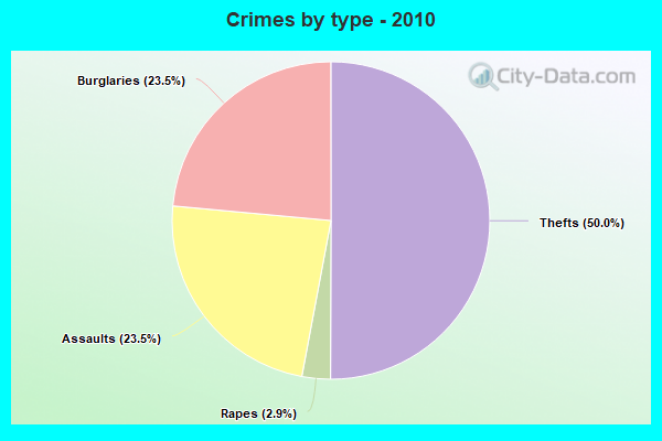 Crimes by type - 2010