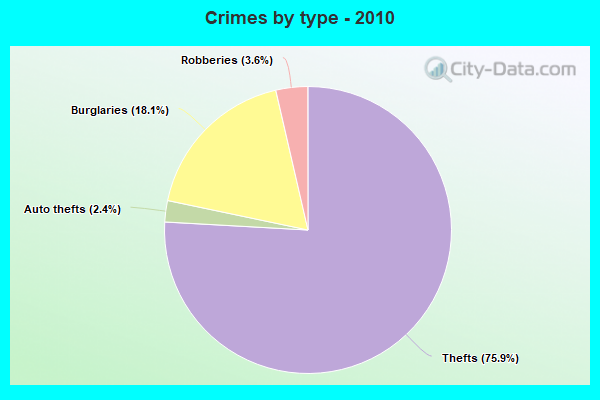 Crimes by type - 2010