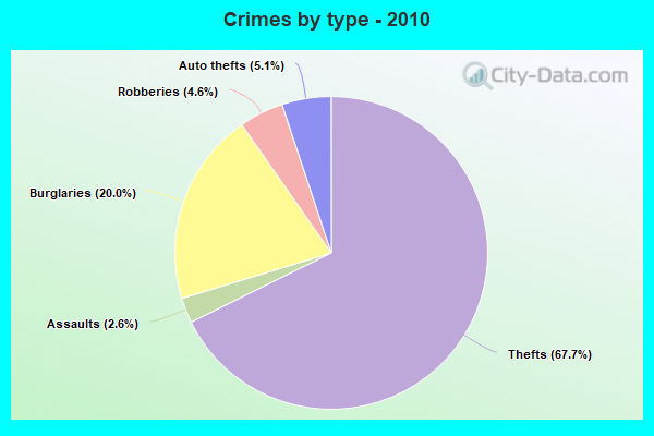 Crimes by type - 2010