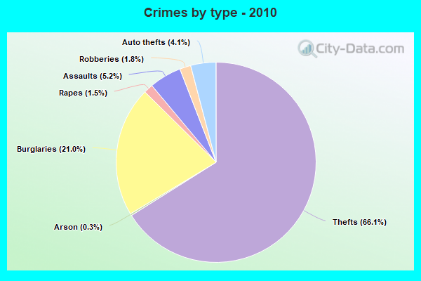 Crimes by type - 2010