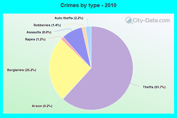 Crimes by type - 2010