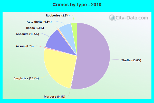 Crimes by type - 2010