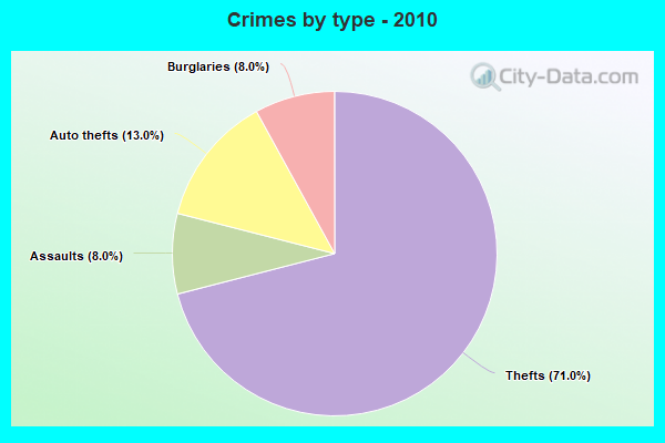 Crimes by type - 2010