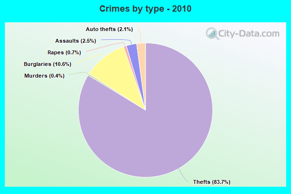 Crimes by type - 2010