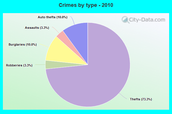 Crimes by type - 2010