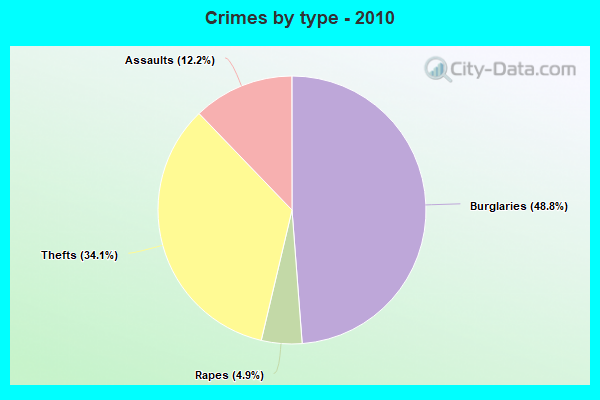 Crimes by type - 2010